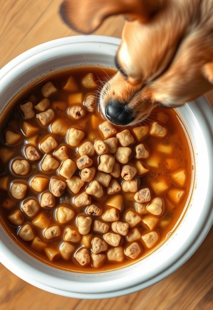 15 Healthy Pet Food Hacks That Will Make Your Fur Baby Thrive (Don't Miss #7!) - 14. Flavorful Broth Soaks