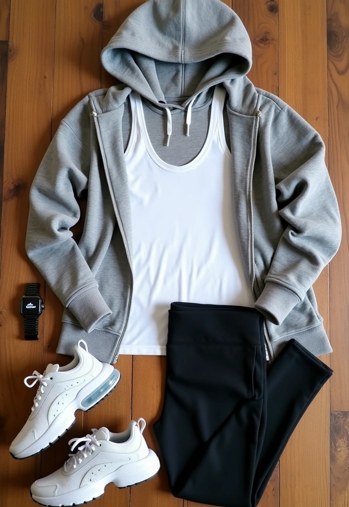 15 Jaw-Dropping Athleisure Outfits That Will Make You Ditch Your Jeans (Trust Us on #10!) - 3. Layered Hoodies