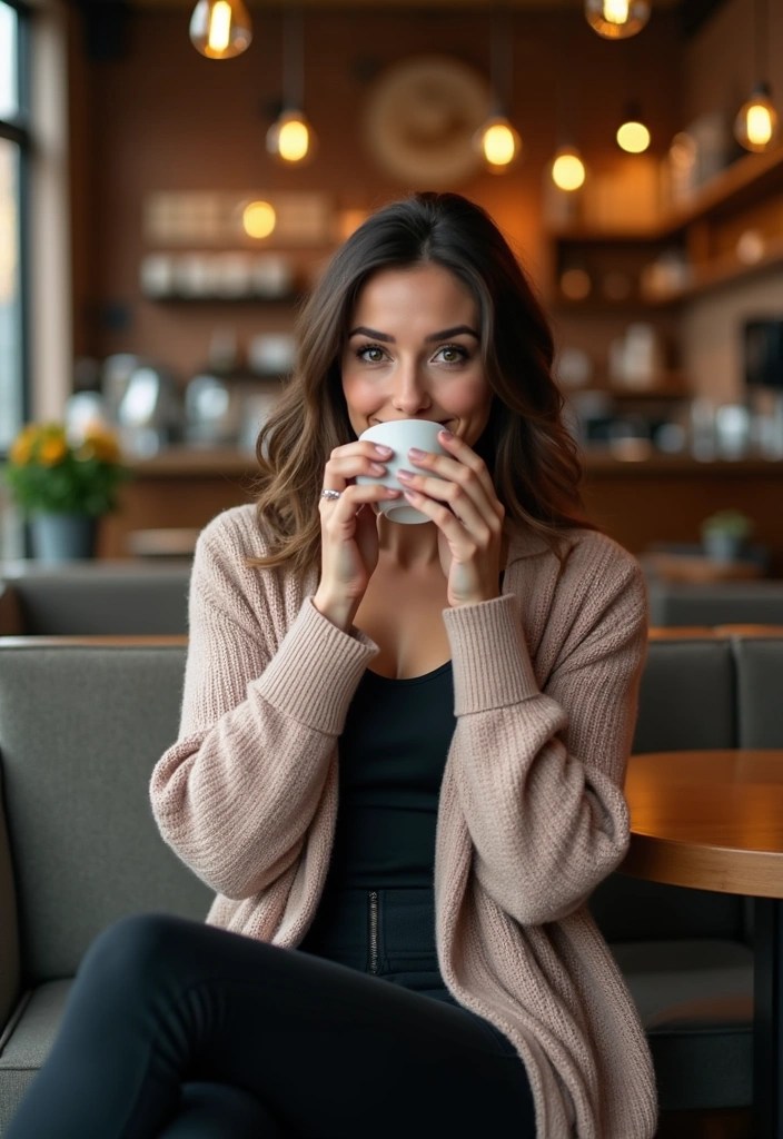 15 Jaw-Dropping Athleisure Outfits That Will Make You Ditch Your Jeans (Trust Us on #10!) - 7. Cozy Cardigans