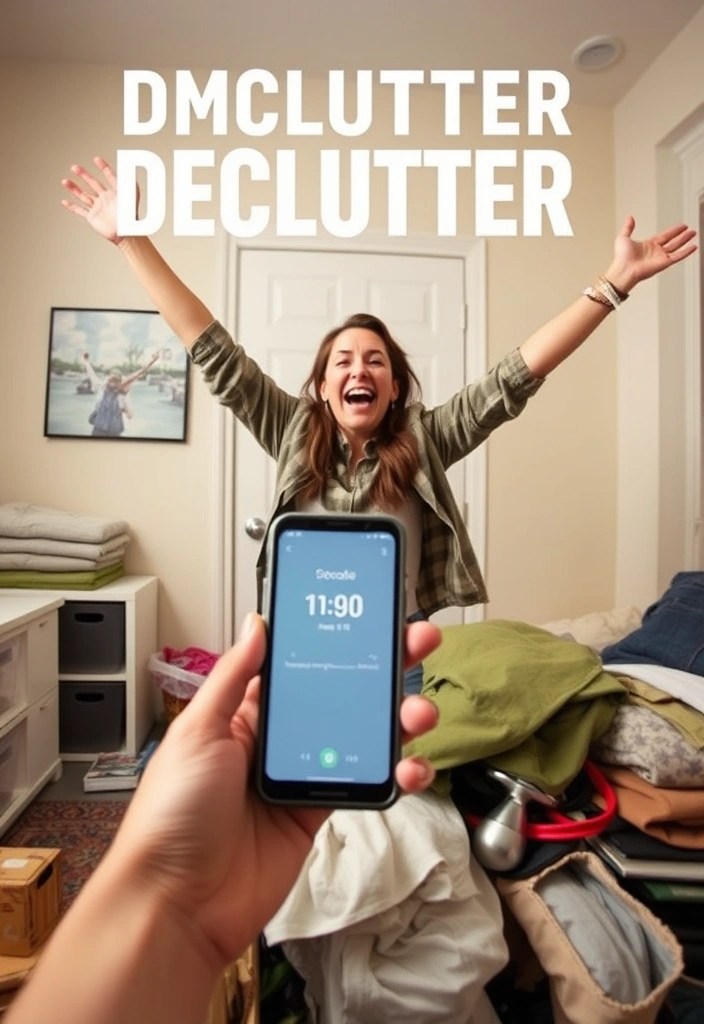 16 Decluttering Hacks to Create a Stress-Free Home (Warning: #4 Is a Game Changer!) - 15. Set a Decluttering Timer