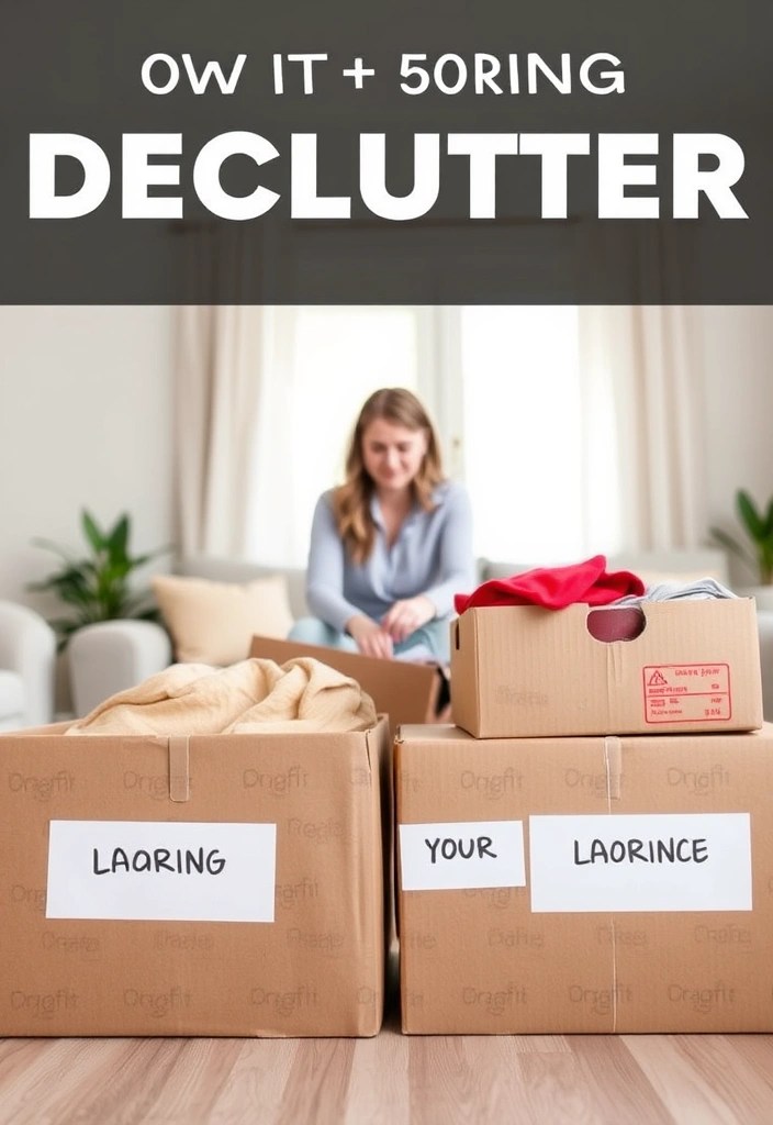 16 Decluttering Hacks to Create a Stress-Free Home (Warning: #4 Is a Game Changer!) - 5. Use the 'Four-Box Method'