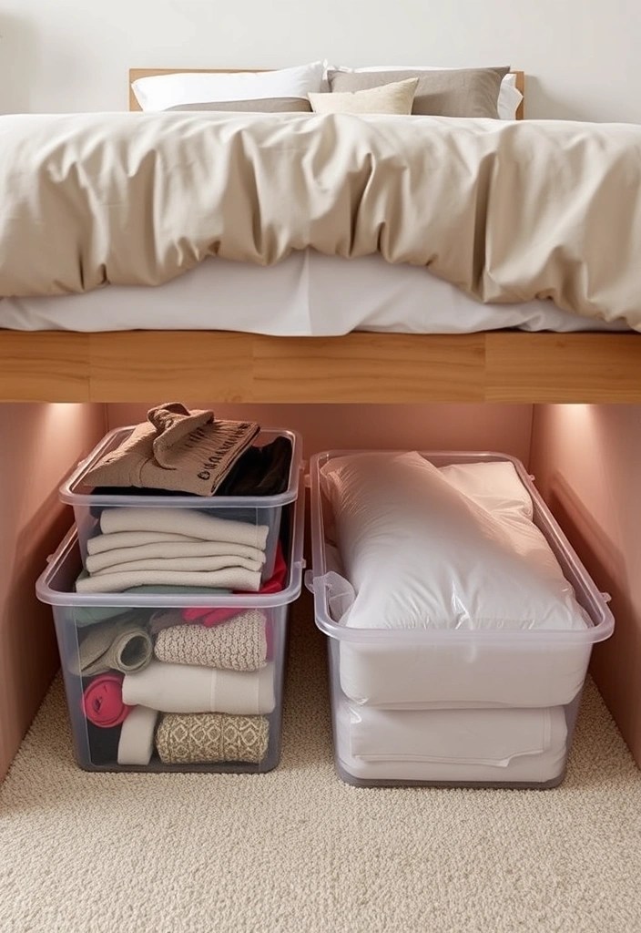 16 Decluttering Hacks to Create a Stress-Free Home (Warning: #4 Is a Game Changer!) - 6. Under-the-Bed Storage