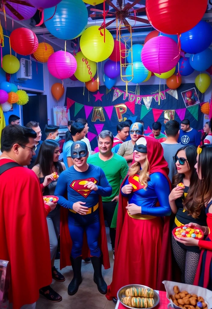 17 Unforgettable Nesting Party Themes That Will Wow Your Guests (You Won't Believe #9!) - 13. Superhero Costume Party