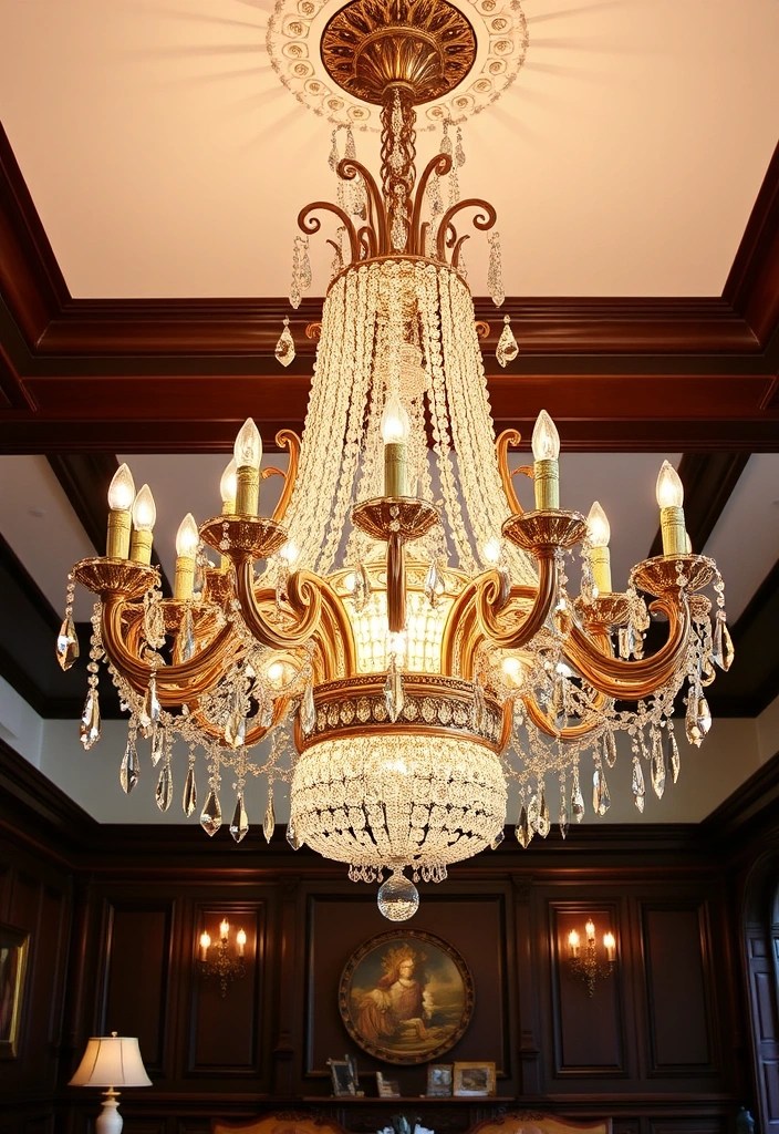 18 Opulent Rococo Decor Ideas That Will Leave Your Guests Speechless! - 1. Lavish Chandelier