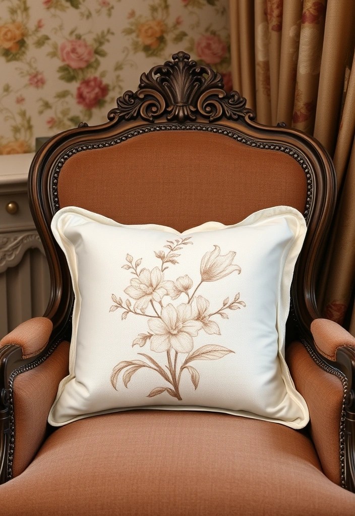 18 Opulent Rococo Decor Ideas That Will Leave Your Guests Speechless! - 16. Floral Motif Accents