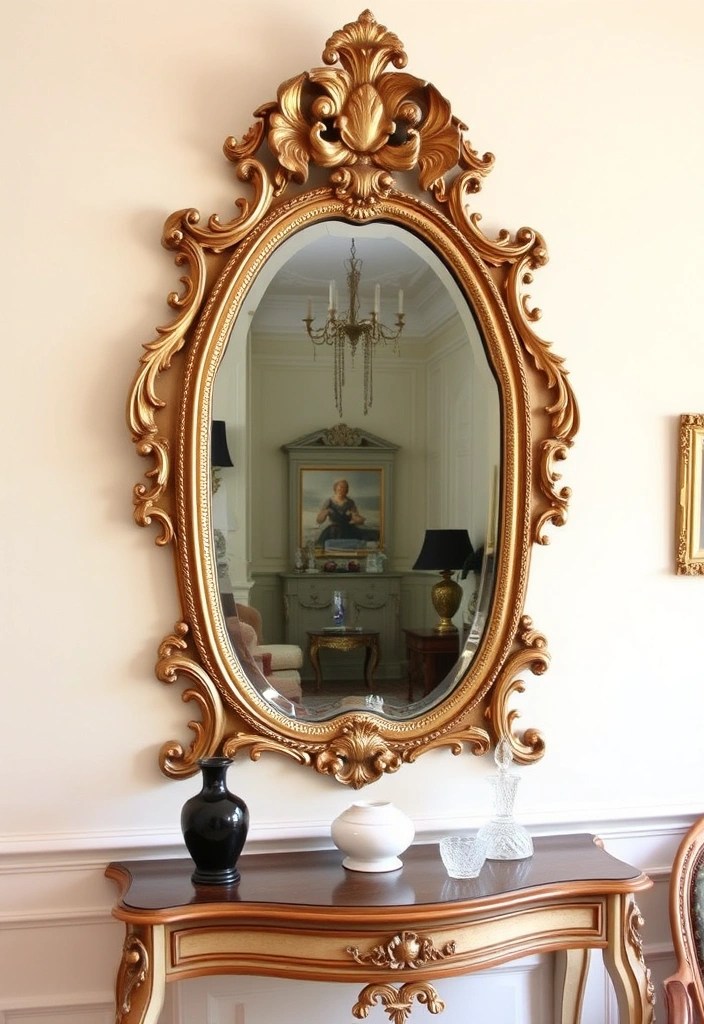18 Opulent Rococo Decor Ideas That Will Leave Your Guests Speechless! - 2. Ornate Mirrors