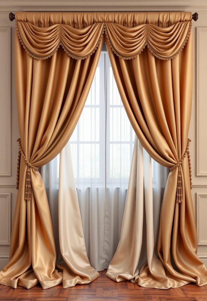 18 Opulent Rococo Decor Ideas That Will Leave Your Guests Speechless! - 6. Elegant Drapery