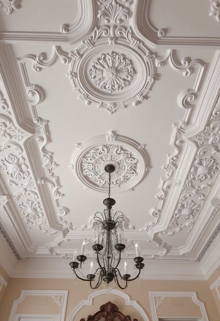 18 Opulent Rococo Decor Ideas That Will Leave Your Guests Speechless! - 8. Intricate Ceiling Designs