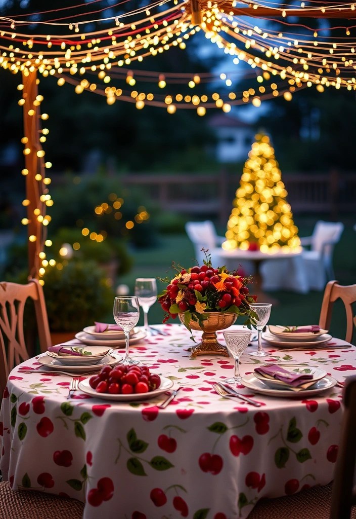 20 Cherry Decor Ideas That’ll Make Your Home Feel Like a Summer Paradise! - 2. Cherry-Themed Table Settings