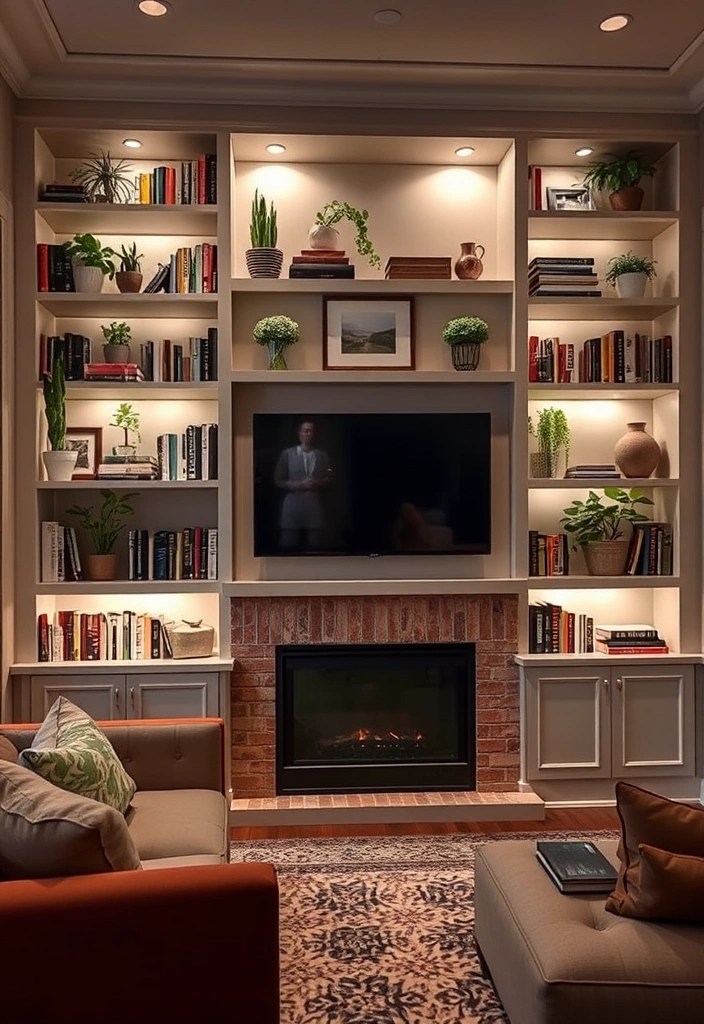 20 Living Room Ideas That'll Make You Never Want to Leave (#15 Is a Game Changer!) - 20. Functional Built-In Shelving