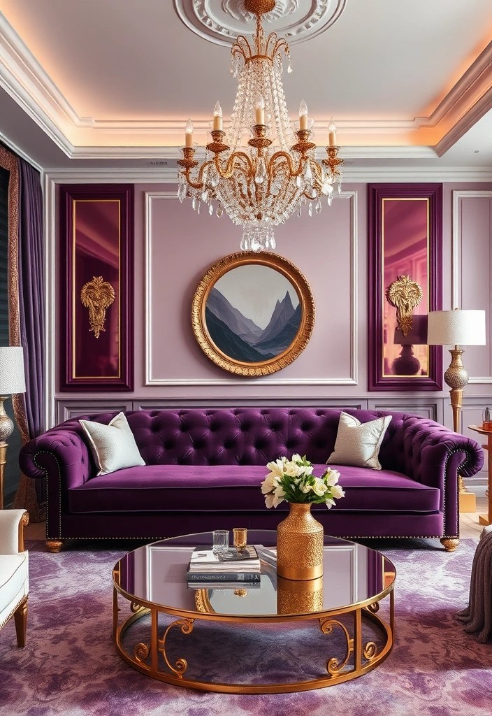 20 Living Room Ideas That'll Make You Never Want to Leave (#15 Is a Game Changer!) - 6. Elegant Glam