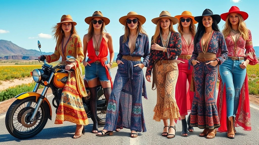 20 Stunning Boho Motorcycle Outfits That Will Turn Heads on the Road!
