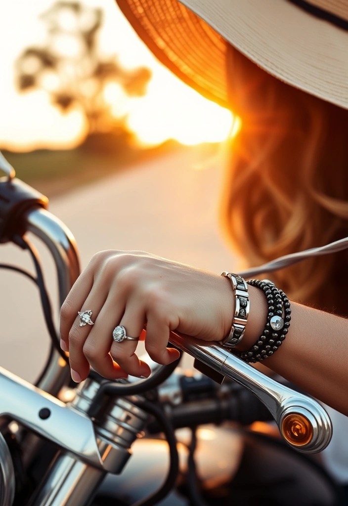 20 Stunning Boho Motorcycle Outfits That Will Turn Heads on the Road! - 10. The Power of Accessories