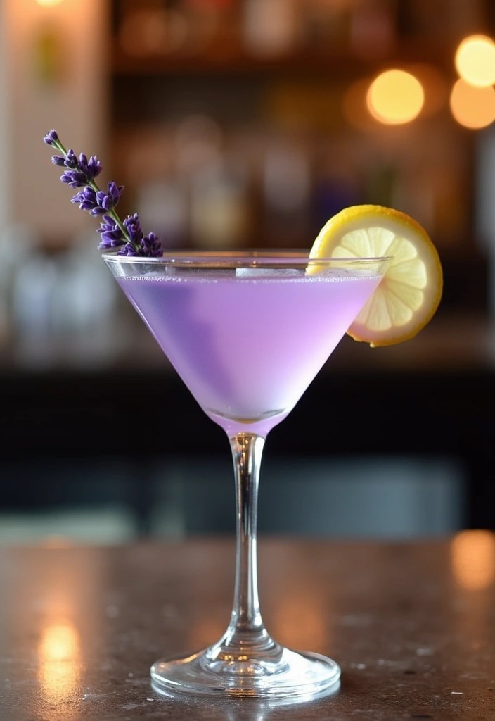 21 Signature Cocktails You Must Try at Your Next Party (Your Guests Will Love #10!) - 5. Lavender Lemonade Martini