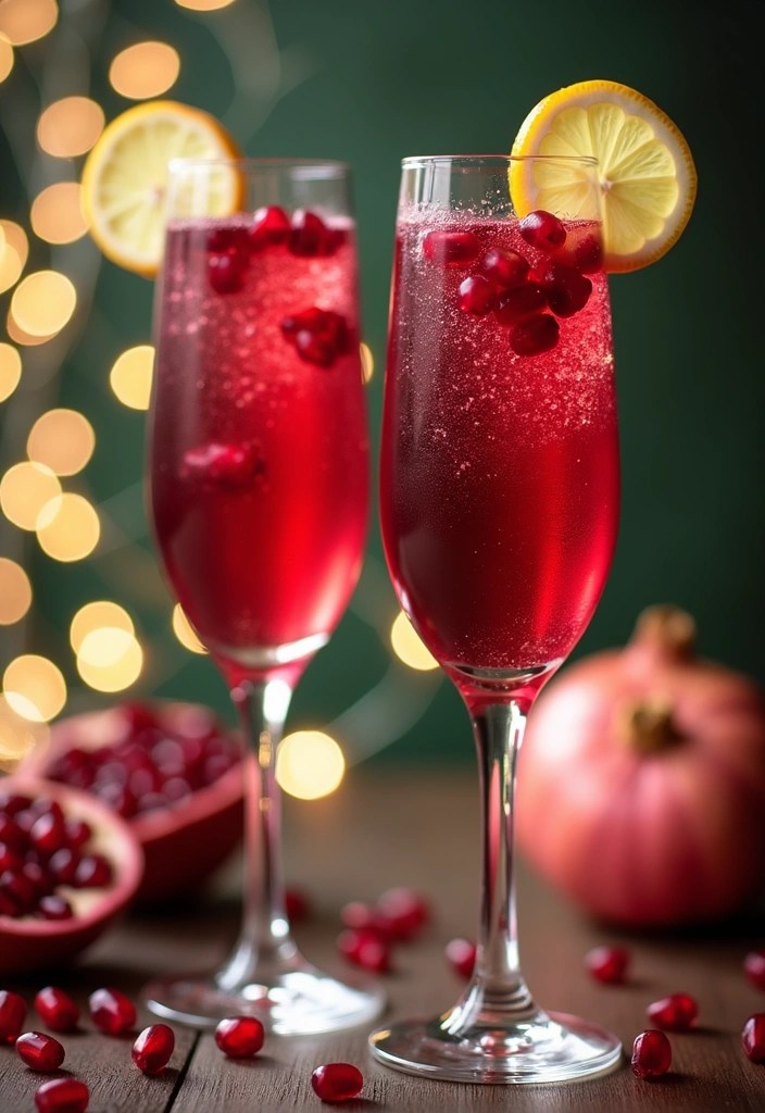 21 Signature Cocktails You Must Try at Your Next Party (Your Guests Will Love #10!) - 8. Pomegranate Fizz