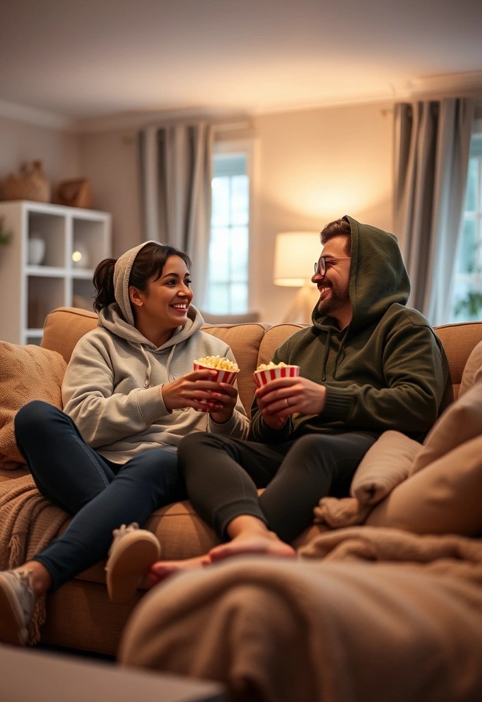 25 Adorable Matching Outfits for Couples That Will Make Everyone Swoon! - 3. Cozy and Cute: Matching Hoodies