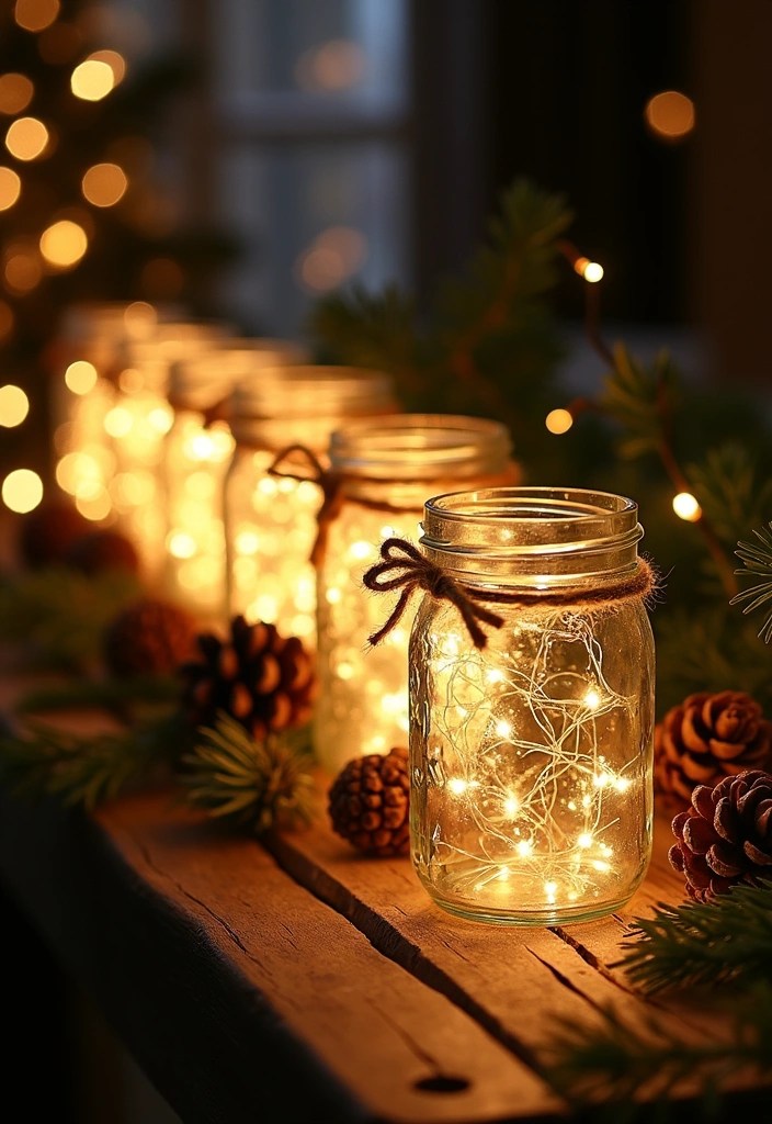 25 Incredibly Easy Holiday Decor Ideas That'll Transform Your Home in Minutes! - 1. Mason Jar Lanterns