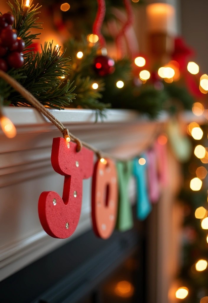 25 Incredibly Easy Holiday Decor Ideas That'll Transform Your Home in Minutes! - 12. Colorful Holiday Banners