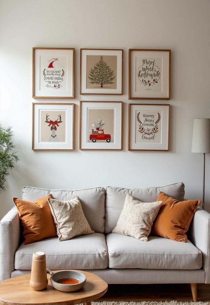 25 Incredibly Easy Holiday Decor Ideas That'll Transform Your Home in Minutes! - 18. Seasonal Wall Art