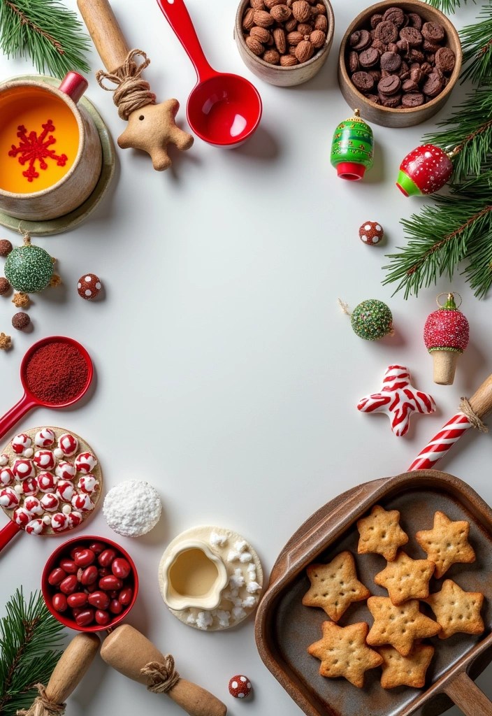 25 Incredibly Easy Holiday Decor Ideas That'll Transform Your Home in Minutes! - 21. Festive Baking Station