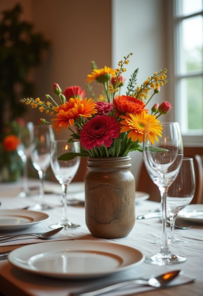 25 Stunning DIY Home Decor Ideas That'll Transform Your Space (You Won't Believe #17!) - 12. Handmade Table Centerpieces