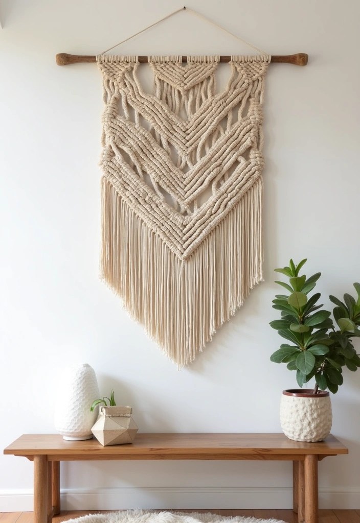 25 Stunning DIY Home Decor Ideas That'll Transform Your Space (You Won't Believe #17!) - 2. DIY Macrame Wall Hanging