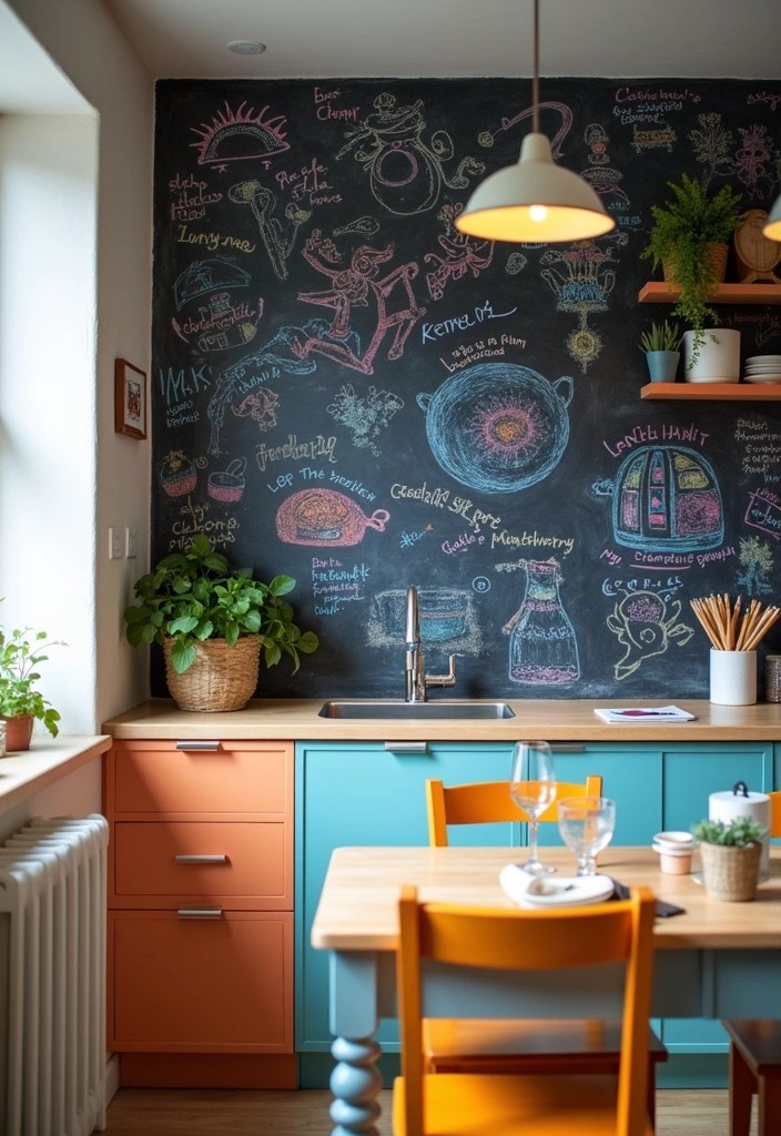 25 Stunning DIY Home Decor Ideas That'll Transform Your Space (You Won't Believe #17!) - 22. DIY Chalkboard Wall