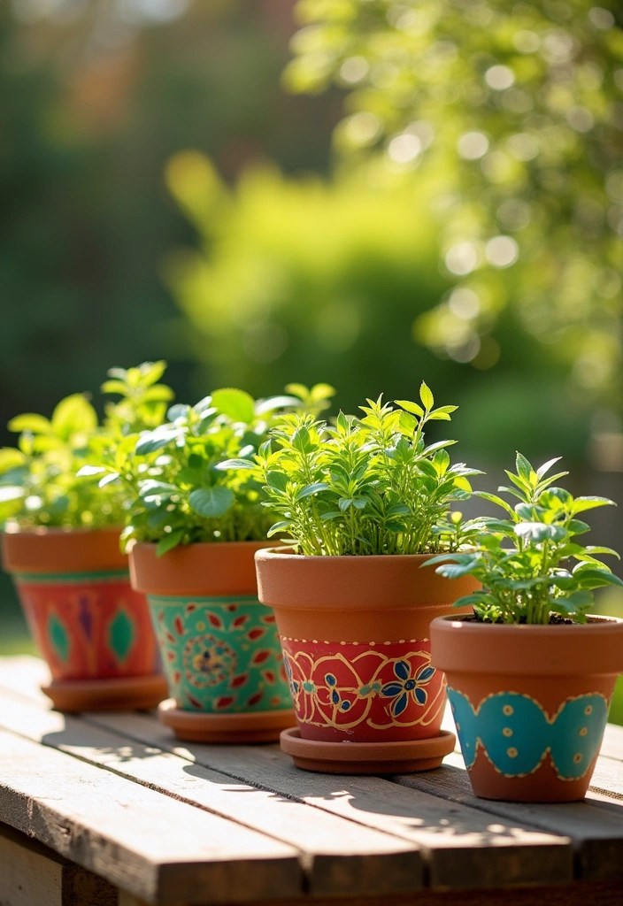 25 Stunning DIY Home Decor Ideas That'll Transform Your Space (You Won't Believe #17!) - 3. Painted Terracotta Pots