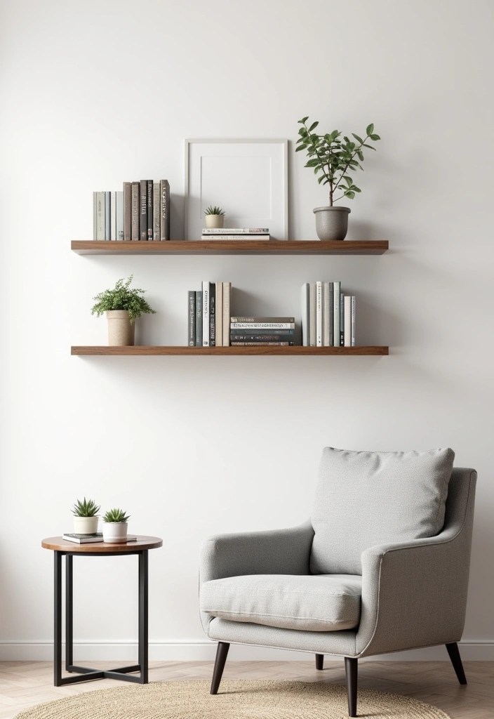 25 Stunning DIY Home Decor Ideas That'll Transform Your Space (You Won't Believe #17!) - 4. DIY Floating Shelves