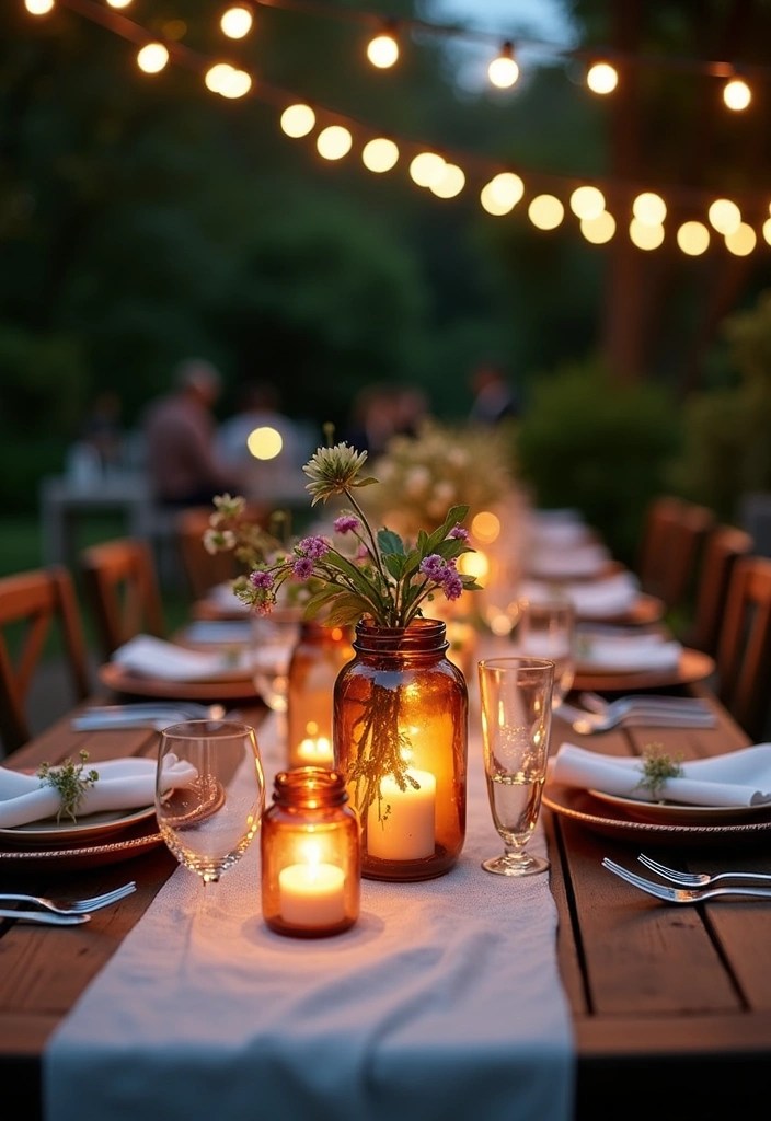 25 Stunning DIY Home Decor Ideas That'll Transform Your Space (You Won't Believe #17!) - 6. Upcycled Glass Jar Lanterns