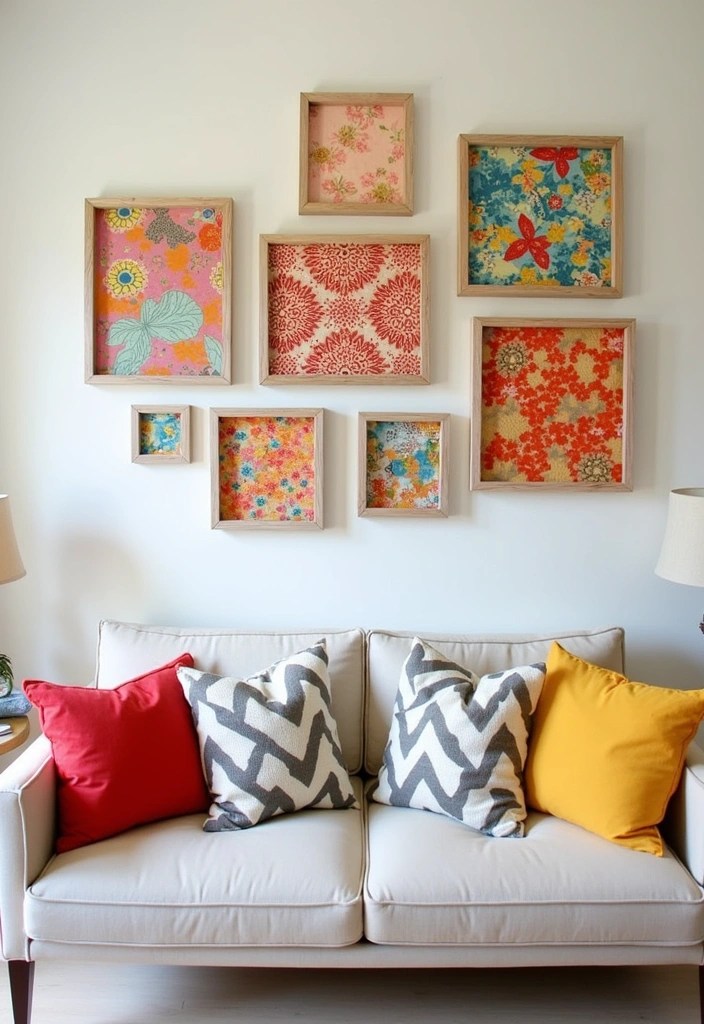25 Stunning DIY Home Decor Ideas That'll Transform Your Space (You Won't Believe #17!) - 7. DIY Fabric Wall Art