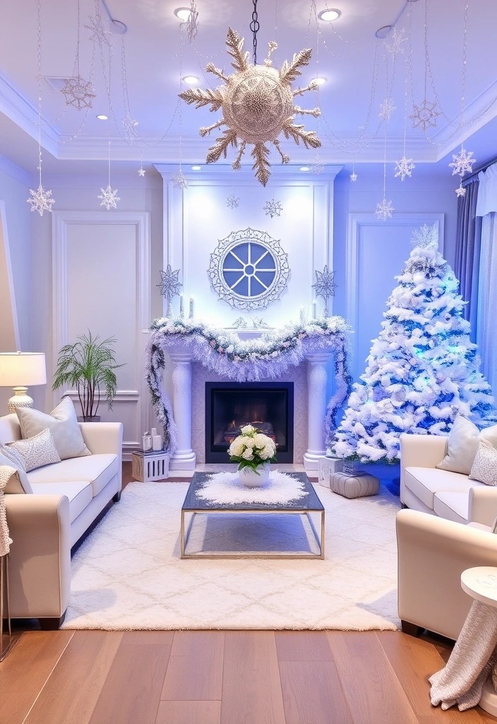 25 Stunning Holiday Decorations That'll Make You the Hostess with the Mostess! - 11. Snowy Winter Wonderland Theme