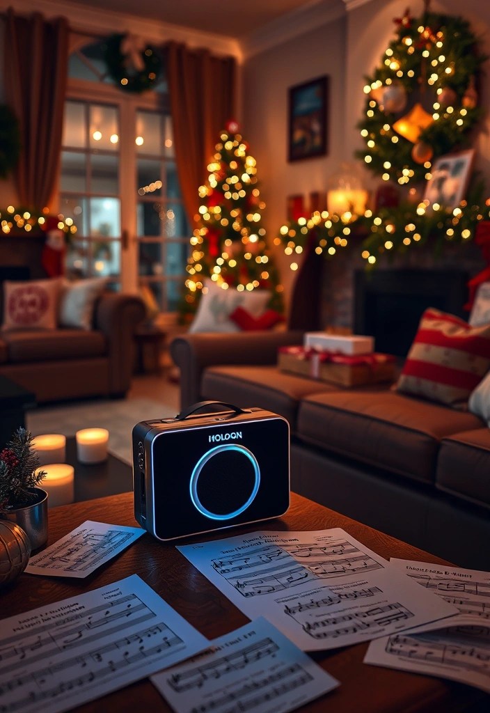 25 Stunning Holiday Decorations That'll Make You the Hostess with the Mostess! - 19. Enchanting Holiday Music