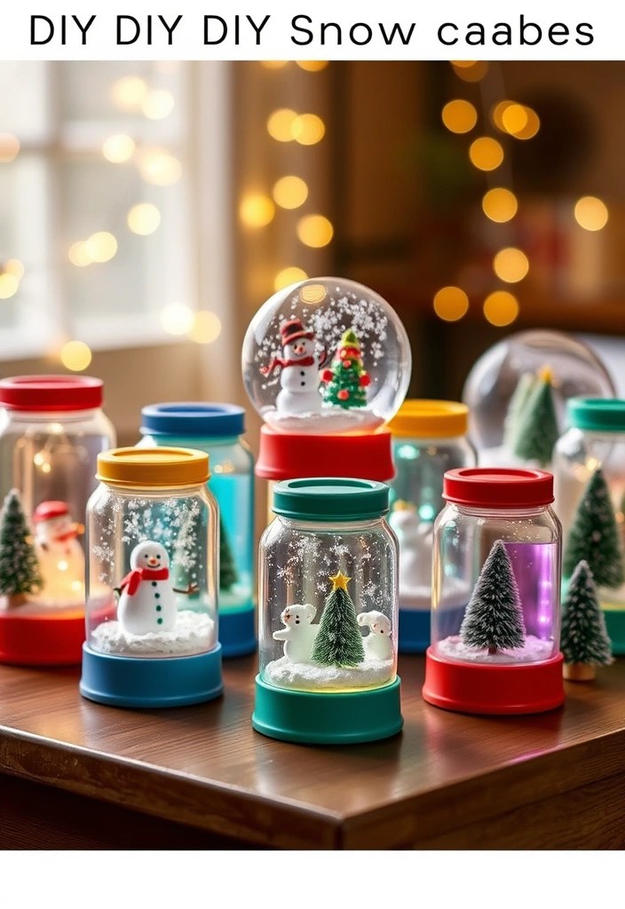 25 Stunning Holiday Decorations That'll Make You the Hostess with the Mostess! - 6. DIY Snow Globes